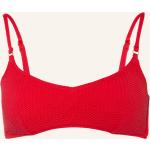 Rote Seafolly Bikini-Tops aus Nylon ohne Bügel für Damen Größe M für den für den Winter 