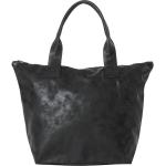 Schwarze Seafolly Strandtaschen & Badetaschen mit Reißverschluss aus Leder für Damen 