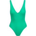 Reduzierte Grüne Seafolly V-Ausschnitt Damenbadeanzüge Größe S 1-teilig 