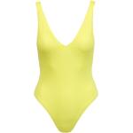 Reduzierte Gelbe Seafolly V-Ausschnitt Damenbadeanzüge aus Nylon Größe M 