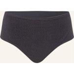 Schwarze Seafolly High Waist Bikinihosen aus Nylon für Damen Größe S 