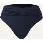 Dunkelblaue Seafolly High Waist Bikinihosen aus Nylon für Damen Größe M für den für den Winter 