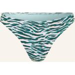 Reduzierte Hellorange Animal-Print Seafolly High Waist Bikinihosen aus Polyester für Damen Größe XS 