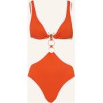 Reduzierte Orange Seafolly Monokinis mit Meer-Motiv aus Nylon für Damen Größe M 