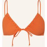Reduzierte Orange Seafolly Triangel-Tops aus Nylon ohne Bügel für Damen Größe M 