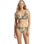 Reduzierte Gelbe Seafolly Bikini-Tops aus Mesh mit verstellbaren Trägern für Damen 