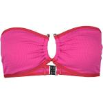 Reduzierte Rosa Seafolly Bandeau Bikinitops mit Meer-Motiv aus Polyamid für Damen Größe L 