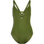 Reduzierte Olivgrüne Seafolly V-Ausschnitt Damenbadeanzüge aus Polyamid Größe XXL 