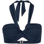 Blaue Seafolly Bandeau Bikinitops aus Polyamid für Damen Größe S 
