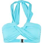 Reduzierte Blaue Seafolly Bandeau Bikinitops aus Polyamid für Damen Größe S 