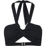 Schwarze Seafolly Bandeau Bikinitops aus Polyamid für Damen Größe M 
