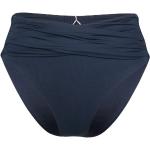 Blaue Seafolly High Waist Bikinihosen aus Polyamid für Damen Größe S 