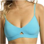 Reduzierte Blaue Seafolly Bikini-Tops mit Cutwork aus Polyamid mit verstellbaren Trägern für Damen Größe S 