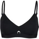Schwarze Seafolly Bikini-Tops mit Cutwork aus Polyamid mit verstellbaren Trägern für Damen Größe L 