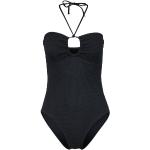 Reduzierte Schwarze Elegante Seafolly Bandeau Badeanzüge aus Polyamid für Damen Größe L 