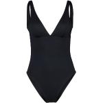 Schwarze Elegante Seafolly V-Ausschnitt Damenbadeanzüge aus Polyamid Größe M 