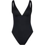 Schwarze Elegante Seafolly V-Ausschnitt Damenbadeanzüge aus Polyamid Größe L 