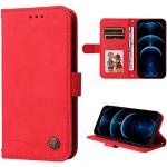 Rote Xiaomi Redmi Note 13 Pro+ Hüllen Art: Flip Cases mit Bildern aus Leder stoßfest 