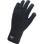 Schwarze Strick-Handschuhe für Herren Größe XL 