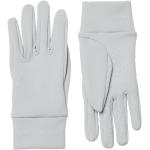 Reduzierte Graue Touchscreen-Handschuhe aus Polyester für Damen Größe M 