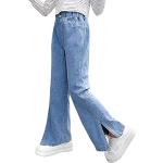 Elegante Atmungsaktive Straight Leg Jeans für Kinder aus Baumwolle für Mädchen 