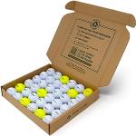 Second Chance DT Trusoft, Unisex-Erwachsene DT TRUSOFT Lake Golfbälle, Klasse A, 36 Stück, White/Yellow, 36 -