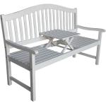 Reduzierte Weiße Sedex 3-Sitzer Gartenbänke aus Massivholz Breite 100-150cm, Höhe 100-150cm, Tiefe 50-100cm 3 Personen 