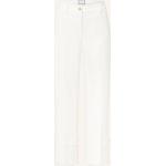 Weiße Seductive Stoffhosen mit Reißverschluss aus Baumwolle für Damen Größe M 