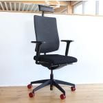 Schwarze Sedus Black Dot Bürostühle mit Kopfstütze aus Polyester höhenverstellbar Breite 0-50cm, Tiefe 0-50cm 