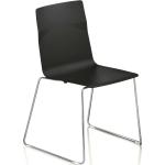Schwarze Sedus Meet Chair Designer Stühle aus Kunststoff stapelbar 