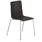 Schwarze Sedus Meet Chair Designer Stühle stapelbar 