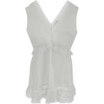 Reduzierte Weiße Elegante Ärmellose Chloé See by Chloé Festliche Blusen aus Baumwolle für Damen Größe S 