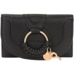 Schwarze Unifarbene Chloé See by Chloé Brieftaschen aus Leder für Damen 