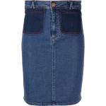 Reduzierte Blaue Bestickte Chloé See by Chloé Jeans mit Stickerei mit Reißverschluss aus Denim für Damen Größe M Weite 36 