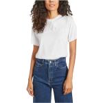 Reduzierte Weiße Kurzärmelige Chloé See by Chloé Bio T-Shirts aus Jersey für Damen Größe M 