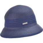 Blaue Unifarbene SEEBERGER Glockenhüte für Damen Einheitsgröße 