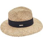 Schwarze Melierte Elegante Trilbies & Fedora-Hüte aus Seegras für Damen Größe M für den für den Sommer 