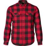 Reduzierte Rote Shirts mit Tasche aus Flanell für Herren Größe L für den für den Winter 