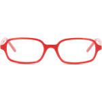 Cremefarbene Seen Clothing Rechteckige Vollrand Brillen aus Kunststoff für Damen 