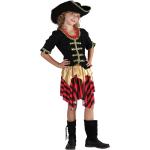 Bunte Piratenkostüme aus Polyester für Mädchen Größe 134 