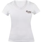 Reduzierte Weiße Segura Bio V-Ausschnitt T-Shirts aus Baumwolle für Damen Größe L 