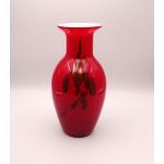 Rote 23 cm Vasen & Blumenvasen 23 cm aus Glas 