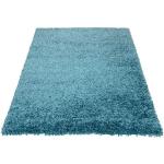 Blaue Melierte Sehrazat Rechteckige Shaggy Teppiche aus Kunstfaser 
