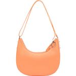 Orange Unifarbene Seidenfelt Damenschultertaschen & Damenshoulderbags 