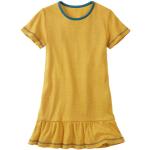 Safrangelbe Waschbär Nachhaltige Jerseykleider für Kinder mit Volants aus Jersey Größe 122 für den für den Sommer 