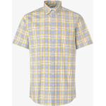 Gelbe Karo Business Seidensticker Nachhaltige Regular Fit Hemden für Herren 