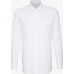 Weiße Unifarbene Business Seidensticker Nachhaltige Regular Fit Hemden für Herren 