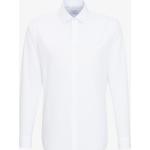 Weiße Unifarbene Business Seidensticker Nachhaltige Slim Fit Hemden für Herren 