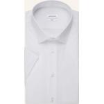 Weiße Business Kurzärmelige Seidensticker Nachhaltige Kentkragen Hemden mit Kent-Kragen aus Baumwolle für Herren 