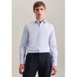 Reduzierte Hellblaue Business Langärmelige Seidensticker Nachhaltige Kentkragen Hemden mit Kent-Kragen aus Baumwolle für Herren Größe S 